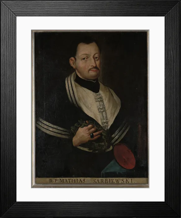 Framed Print : Portrait of Maciej Kazimierz Sarbiewski (1595-1640), between 1625-1650. Creator: Unknown Framed Print : Portrait of Maciej Kazimierz Sarbiewski (1595-1640), between 1625-1650. Creator: Unknown