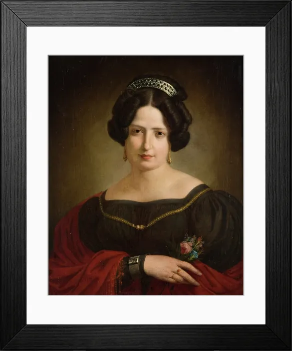 Framed Print : Portrait of Wife Antonina, c1830. Creator: Kanuty Rusiecki Framed Print : Portrait of Wife Antonina, c1830. Creator: Kanuty Rusiecki