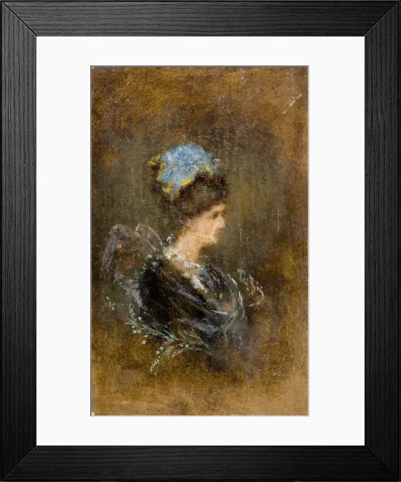 Framed Print : Portrait of a Lady, c1890. Creator: Tadeusz Lubicz Rybkowski Framed Print : Portrait of a Lady, c1890. Creator: Tadeusz Lubicz Rybkowski