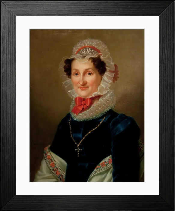 Framed Print : Portrait of Teresa Hausner, 1824. Creator: Karol Schweikart Framed Print : Portrait of Teresa Hausner, 1824. Creator: Karol Schweikart