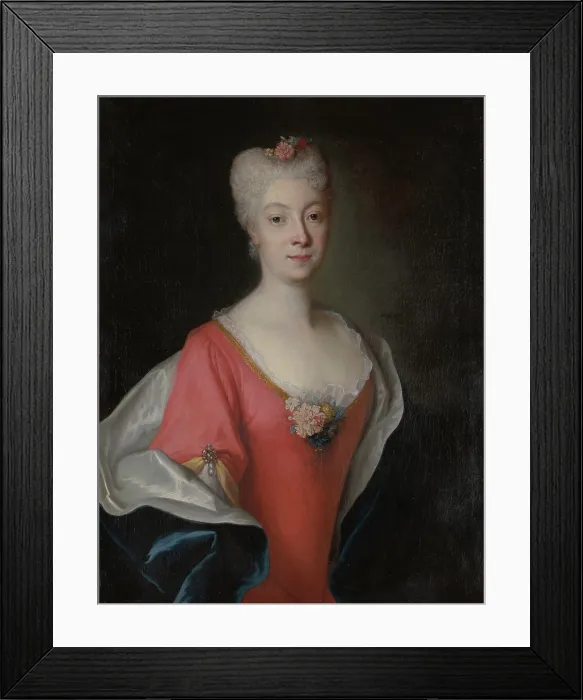 Framed Print : Portrait of Eleonora Monika nee Waldstein, Princess Czartoryska (1712-1795)... between 1726-1750. Creator: Louis de Silvestre Framed Print : Portrait of Eleonora Monika nee Waldstein, Princess Czartoryska (1712-1795)... between 1726-1750. Creator: Louis de Silvestre