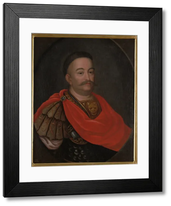 Framed Print : Portrait of John III Sobieski (1624-1696) in Karacena Scale Armour, c1700. Creator: Unknown Framed Print : Portrait of John III Sobieski (1624-1696) in Karacena Scale Armour, c1700. Creator: Unknown