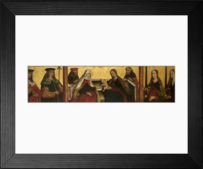 Framed Print : The Virgin Mary's family (St. Anna Samotrzec, Joachim, and Joseph) with St... between 1500-1525. Creator: Unknown. The Virgin Mary's family (St) Framed Print : The Virgin Mary's family (St. Anna Samotrzec, Joachim, and Joseph) with St... between 1500-1525. Creator: Unknown. The Virgin Mary's family (St)
