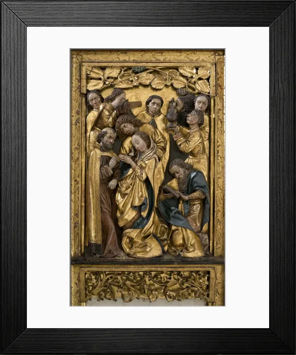 Framed Print : Death of Mary, Space Remaining after the Lost Relief, c1500. Creator: Unknown Framed Print : Death of Mary, Space Remaining after the Lost Relief, c1500. Creator: Unknown