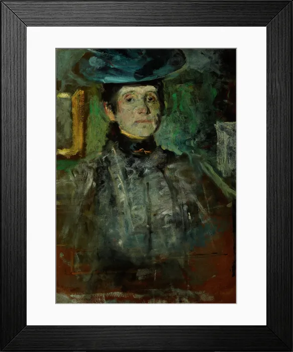 Framed Print : Self-Portrait, c1908. Creator: Olga Boznanska Framed Print : Self-Portrait, c1908. Creator: Olga Boznanska