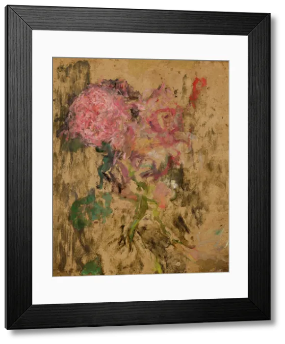 Framed Print : Flowers / Landscape Motif-two-sided painting, after 1930. Creator: Olga Boznanska Framed Print : Flowers / Landscape Motif-two-sided painting, after 1930. Creator: Olga Boznanska
