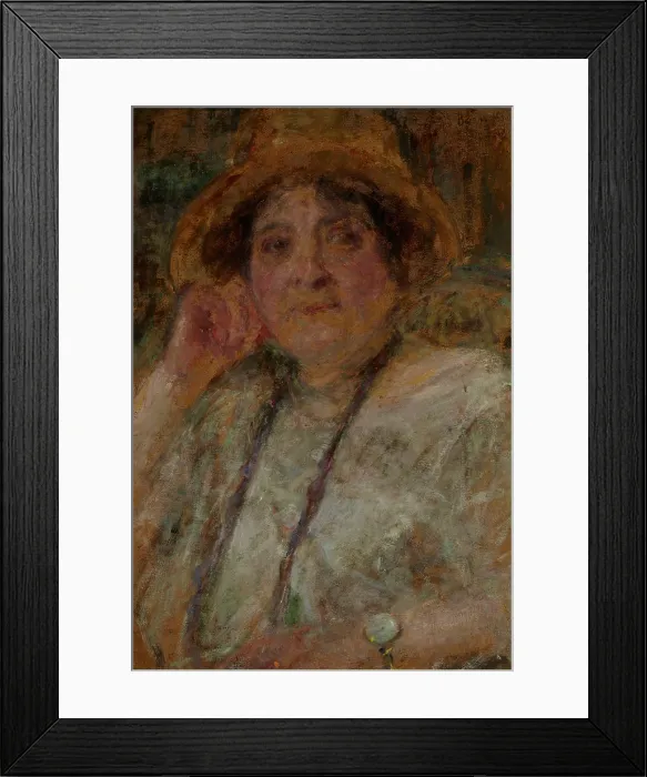 Framed Print : Portrait of Mrs Goscienska, after 1925. Creator: Olga Boznanska Framed Print : Portrait of Mrs Goscienska, after 1925. Creator: Olga Boznanska