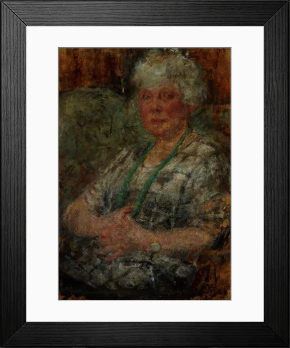 Framed Print : Portrait of the Painter Thomasson, between 1920-1925. Creator: Olga Boznanska