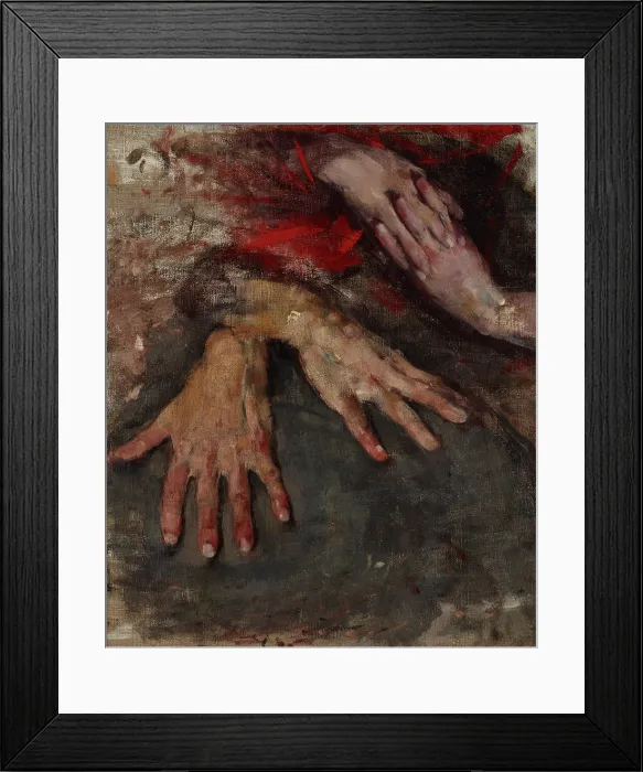 Framed Print : Study of Two Pairs of Hands, between 1886-1890. Creator: Olga Boznanska Framed Print : Study of Two Pairs of Hands, between 1886-1890. Creator: Olga Boznanska