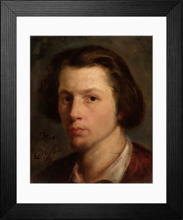 Framed Print : Self-Portrait, September 6, 1863. Creator: Michal Godecki Framed Print : Self-Portrait, September 6, 1863. Creator: Michal Godecki
