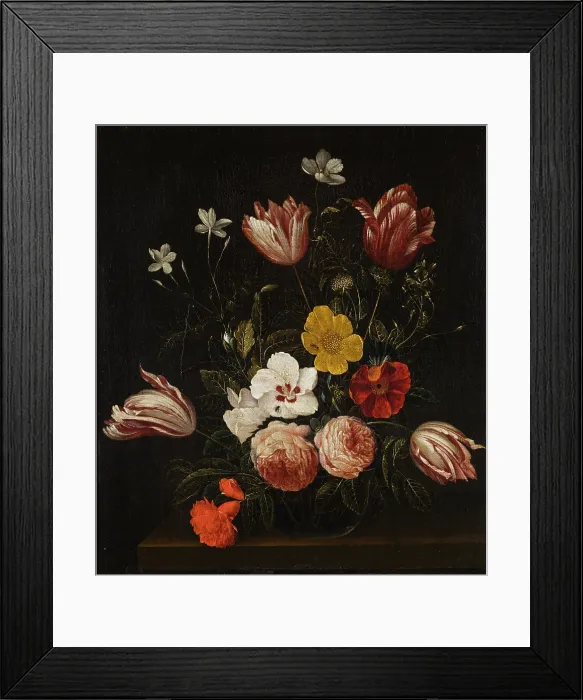 Framed Print : Bouquet of Flowers, 2nd half of 17th century. Creator: Unknown Framed Print : Bouquet of Flowers, 2nd half of 17th century. Creator: Unknown