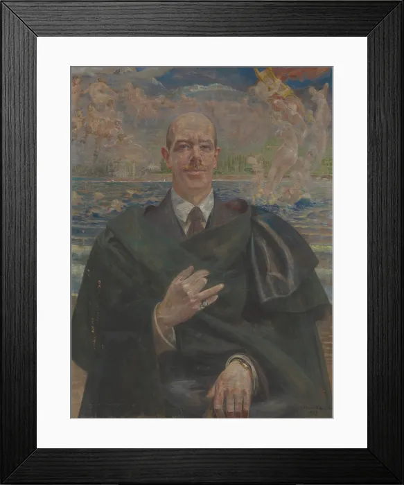 Framed Print : Portrait of Alfred Biesiadecki, 1919. Creator: Jacek Malczewski Framed Print : Portrait of Alfred Biesiadecki, 1919. Creator: Jacek Malczewski