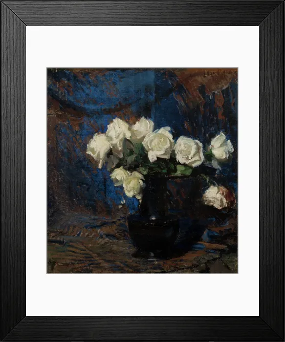 Framed Print : White Roses, 1908. Creator: Leon Wyczolkowski Framed Print : White Roses, 1908. Creator: Leon Wyczolkowski
