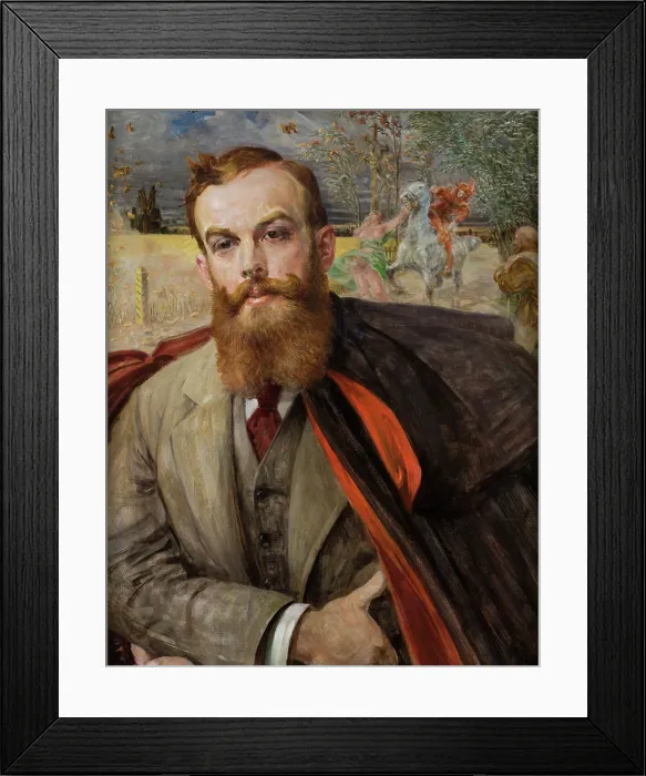 Framed Print : Portrait of Adam Lada-Cybulski, 1911. Creator: Jacek Malczewski Framed Print : Portrait of Adam Lada-Cybulski, 1911. Creator: Jacek Malczewski