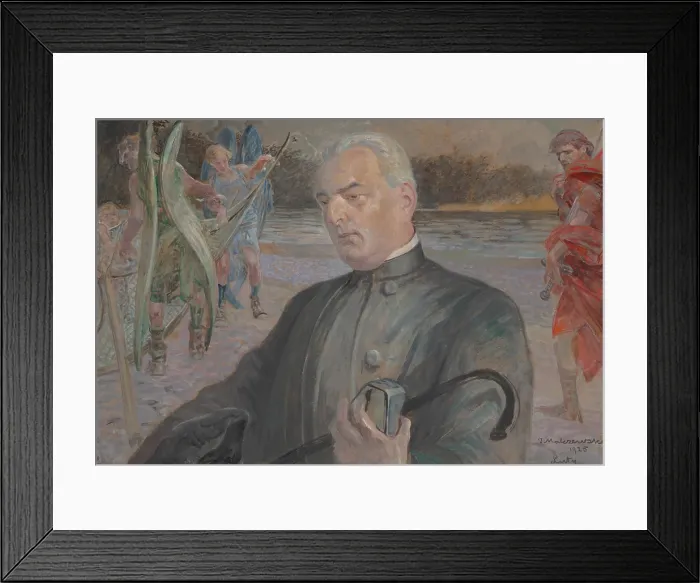 Framed Print : Portrait of the Reverend Jan Jasiak, 1925. Creator: Jacek Malczewski Framed Print : Portrait of the Reverend Jan Jasiak, 1925. Creator: Jacek Malczewski
