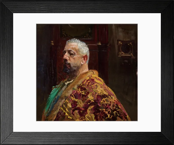Framed Print : Portrait of Erazm Baracz, 1908. Creator: Leon Wyczolkowski Framed Print : Portrait of Erazm Baracz, 1908. Creator: Leon Wyczolkowski