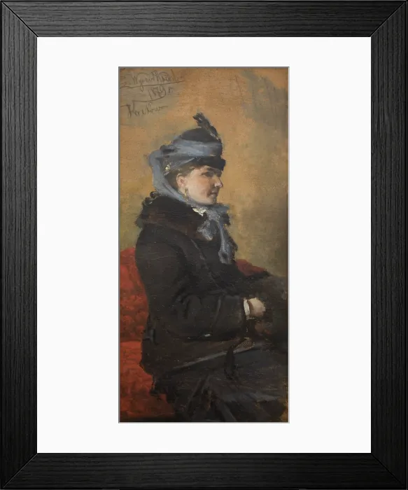 Framed Print : Portrait of a Woman, 1879. Creator: Leon Wyczolkowski Framed Print : Portrait of a Woman, 1879. Creator: Leon Wyczolkowski