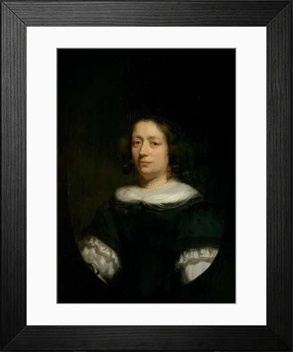 Framed Print : Portrait of a Woman, 1670s. Creator: Nicolaes Maes Framed Print : Portrait of a Woman, 1670s. Creator: Nicolaes Maes
