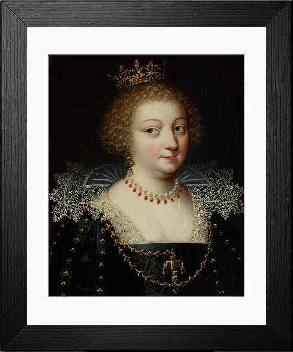 Framed Print : Portrait of Queen Anne of Austria (1601-1666)?, between 1620-1630. Creator: Unknown Framed Print : Portrait of Queen Anne of Austria (1601-1666)?, between 1620-1630. Creator: Unknown