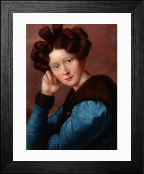Framed Print : Portrait of Aleftyna Goscimska nee Jerasiewicz, 1830. Creator: Jozef Oleszkiewicz Framed Print : Portrait of Aleftyna Goscimska nee Jerasiewicz, 1830. Creator: Jozef Oleszkiewicz