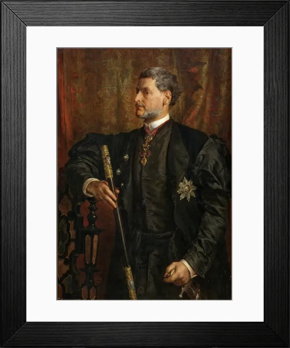Framed Print : Portrait of Alfred Potocki, 1879. Creator: Jan Matejko Framed Print : Portrait of Alfred Potocki, 1879. Creator: Jan Matejko