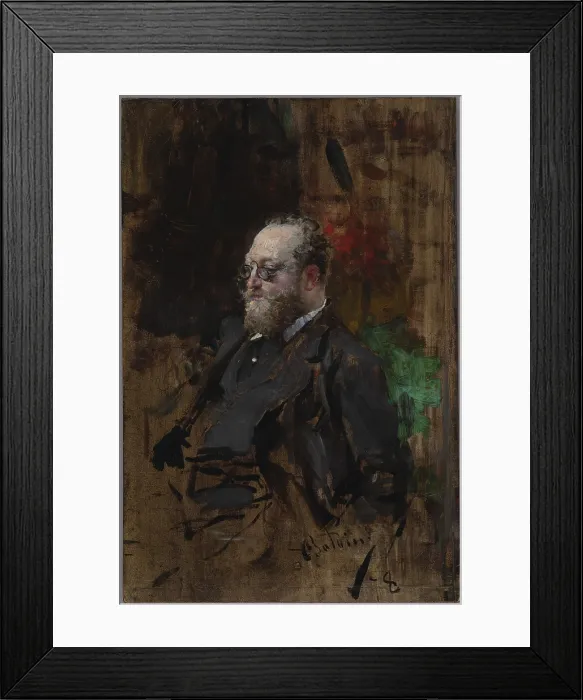 Framed Print : Portrait of Ferdynand Bryndza (1837-1891), 1878. Creator: Giovanni Boldini Framed Print : Portrait of Ferdynand Bryndza (1837-1891), 1878. Creator: Giovanni Boldini