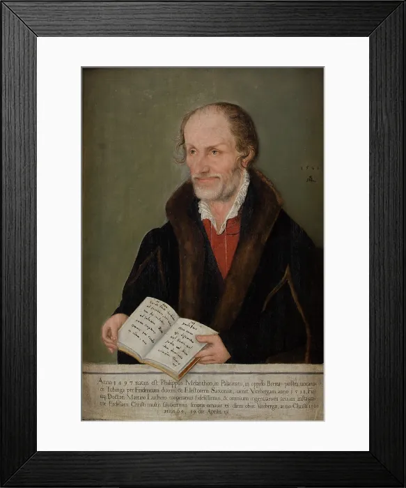 Framed Print : Portrait of Philipp Melanchthon (1497-1560), 16th century. Creator: Lucas Cranach the Younger Framed Print : Portrait of Philipp Melanchthon (1497-1560), 16th century. Creator: Lucas Cranach the Younger