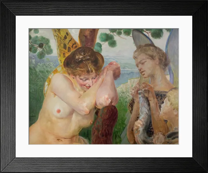 Framed Print : Tobias with a Harpy, 1909. Creator: Jacek Malczewski Framed Print : Tobias with a Harpy, 1909. Creator: Jacek Malczewski