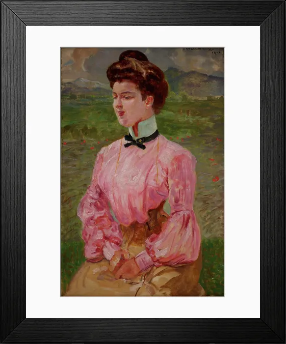 Framed Print : Portrait of a Young Lady, 1906. Creator: Jacek Malczewski Framed Print : Portrait of a Young Lady, 1906. Creator: Jacek Malczewski