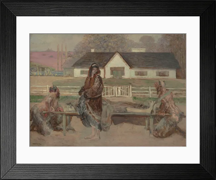 Framed Print : Return to his homeland, c1911. Creator: Jacek Malczewski Framed Print : Return to his homeland, c1911. Creator: Jacek Malczewski