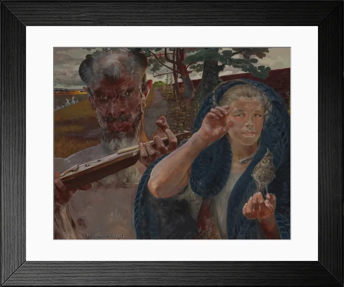 Framed Print : Autumn Song, 1906. Creator: Jacek Malczewski Framed Print : Autumn Song, 1906. Creator: Jacek Malczewski