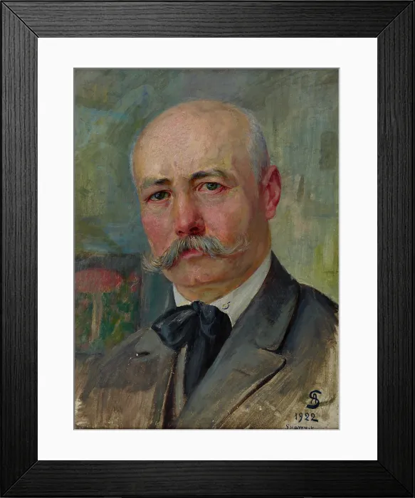 Framed Print : Self-Portrait, 1922. Creator: Ambrozy Sabatowski Framed Print : Self-Portrait, 1922. Creator: Ambrozy Sabatowski