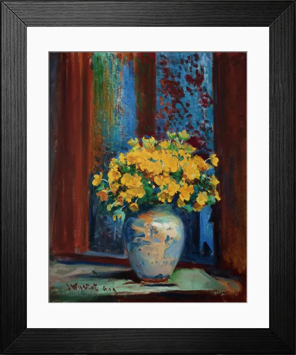 Framed Print : Marsh Marigolds, 1909. Creator: Leon Wyczolkowski Framed Print : Marsh Marigolds, 1909. Creator: Leon Wyczolkowski