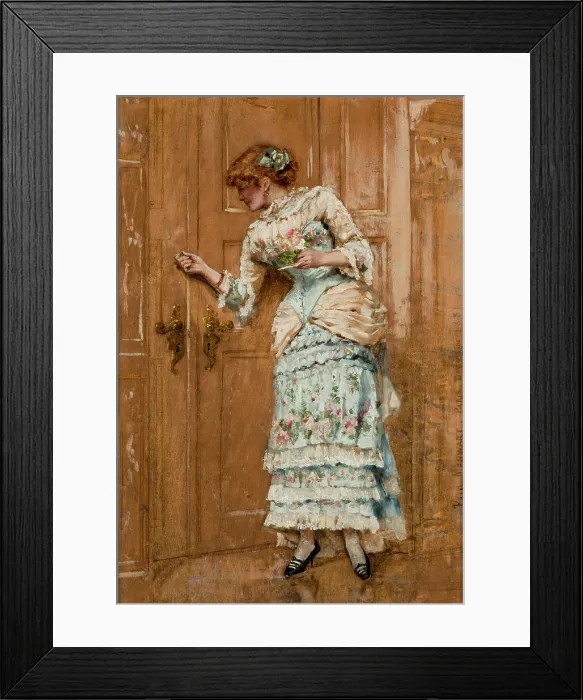 Framed Print : Portrait of a Woman, 1881. Creator: Paul Merwart Framed Print : Portrait of a Woman, 1881. Creator: Paul Merwart