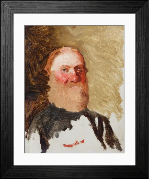 Framed Print : Head of a Bearded Man, between 1883-1890. Creator: Henryk Siemiradzki Framed Print : Head of a Bearded Man, between 1883-1890. Creator: Henryk Siemiradzki