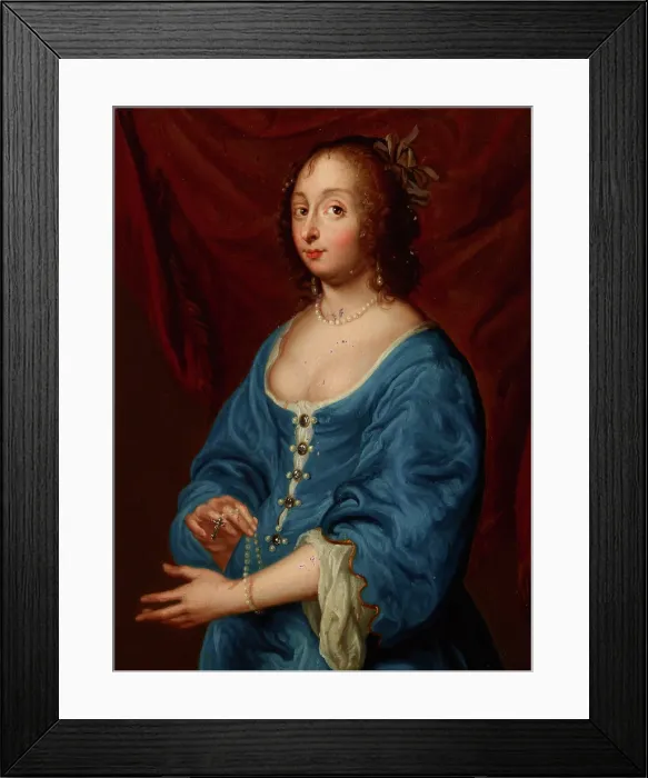 Framed Print : Portrait of Mary Ruthven (d.1649), Wife of Anthony van Dyck, 2nd half of 17th century. Creator: Unknown Framed Print : Portrait of Mary Ruthven (d.1649), Wife of Anthony van Dyck, 2nd half of 17th century. Creator: Unknown