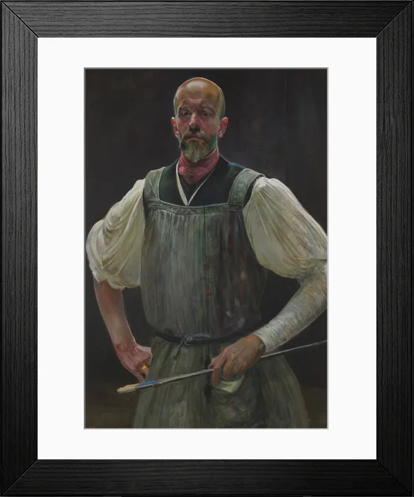 Framed Print : Self-Portrait, between 1908-1915. Creator: Jacek Malczewski Framed Print : Self-Portrait, between 1908-1915. Creator: Jacek Malczewski