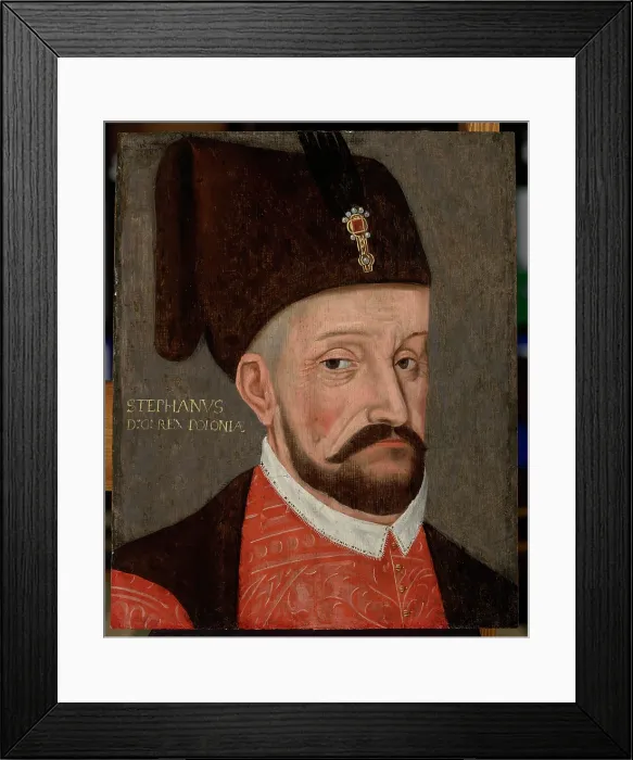 Framed Print : Portrait of Stephen Bathory (1533-1586) as the Prince of Transylvania, c1580. Creator: Unknown Framed Print : Portrait of Stephen Bathory (1533-1586) as the Prince of Transylvania, c1580. Creator: Unknown