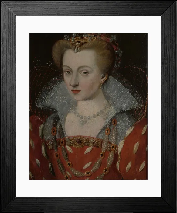 Framed Print : Portrait of Louise of Lorraine (1553-1601), after 1575. Creator: Unknown Framed Print : Portrait of Louise of Lorraine (1553-1601), after 1575. Creator: Unknown