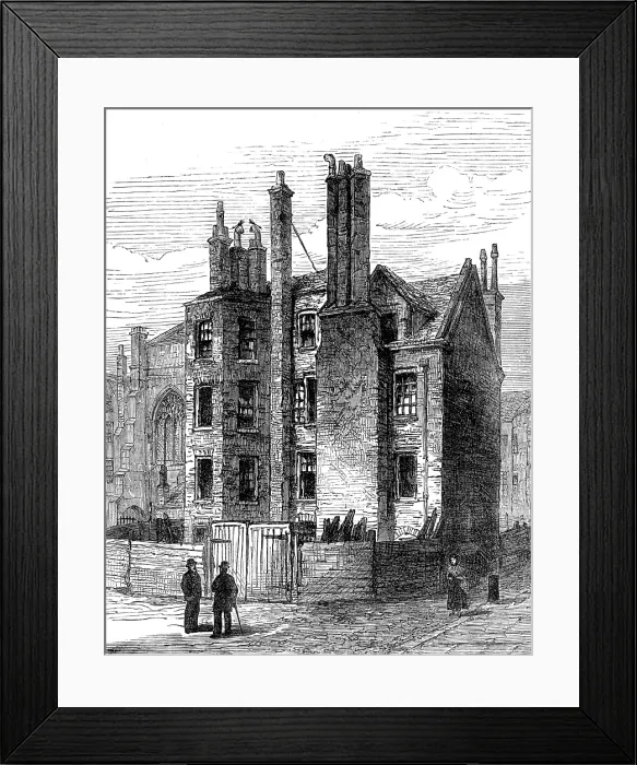 Framed Print : Old buildings in Lincoln's-Inn now being demolished, 1881. Creator: Unknown. Old buildings in Lincoln's-Inn now being demolished, 1881. Creator: Unknown Framed Print : Old buildings in Lincoln's-Inn now being demolished, 1881. Creator: Unknown. Old buildings in Lincoln's-Inn now being demolished, 1881. Creator: Unknown