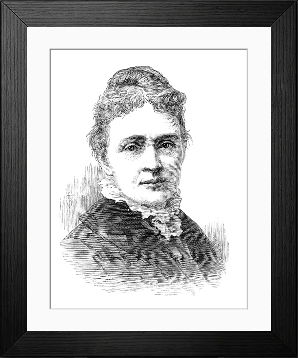 Framed Print : The widow of the late President Garfield, 1881. Creator: Unknown Framed Print : The widow of the late President Garfield, 1881. Creator: Unknown