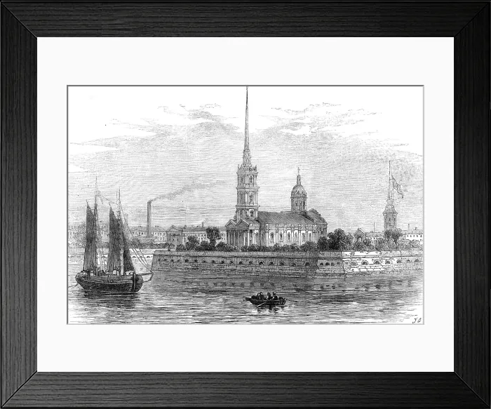 Framed Print : The Citadel Church, St. Petersburg, where the late Emperor's body lay in state, 1881. Creator: Unknown. The Citadel Church, St Framed Print : The Citadel Church, St. Petersburg, where the late Emperor's body lay in state, 1881. Creator: Unknown. The Citadel Church, St