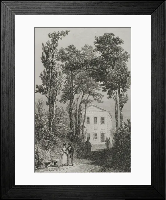 Framed Print : The Summer Palace of Peter the Great, Summer Garden, Saint Petersburg, Russia, 1839. Creator: Augustin Francois Lemaitre Framed Print : The Summer Palace of Peter the Great, Summer Garden, Saint Petersburg, Russia, 1839. Creator: Augustin Francois Lemaitre