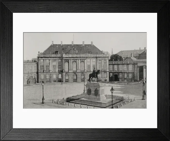 Framed Print : Amalienborg Palace, Copenhagen, Denmark, 1898. Creator: Bernardo Rico Framed Print : Amalienborg Palace, Copenhagen, Denmark, 1898. Creator: Bernardo Rico