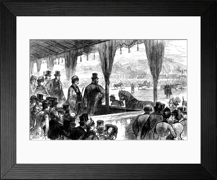 Framed Print : The Prince and Princess of Wales at Winchester, 1883. Creator: Unknown Framed Print : The Prince and Princess of Wales at Winchester, 1883. Creator: Unknown