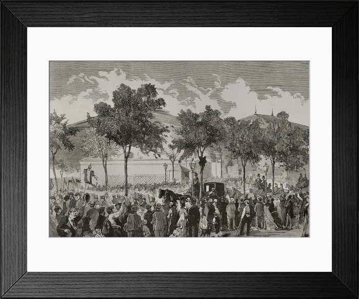 Framed Print : Ten Year's War: return of Catalan volunteers, Barcelona, Catalonia, 1878. Creator: Bernardo Rico. Ten Year's War: return of Catalan volunteers, Barcelona, Catalonia, 1878 Framed Print : Ten Year's War: return of Catalan volunteers, Barcelona, Catalonia, 1878. Creator: Bernardo Rico. Ten Year's War: return of Catalan volunteers, Barcelona, Catalonia, 1878