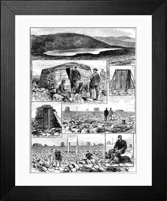 Framed Print : The Ben Nevis Summit Observatory, 1883. Creator: Unknown Framed Print : The Ben Nevis Summit Observatory, 1883. Creator: Unknown