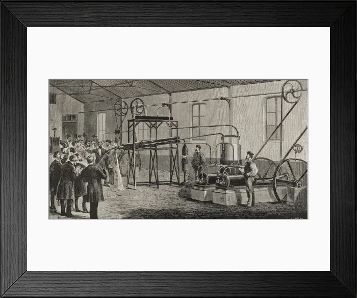 Framed Print : Liquefaction and solidification of hydrogen gas, December 1877 (1878). Creator: Ch. Baude Framed Print : Liquefaction and solidification of hydrogen gas, December 1877 (1878). Creator: Ch. Baude