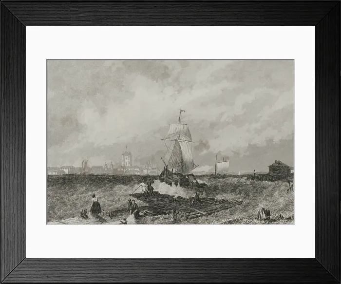 Framed Print : Smolny Convent of the Resurrection, Saint Petersburg, Russia, 1839. Creator: Augustin Francois Lemaitre Framed Print : Smolny Convent of the Resurrection, Saint Petersburg, Russia, 1839. Creator: Augustin Francois Lemaitre