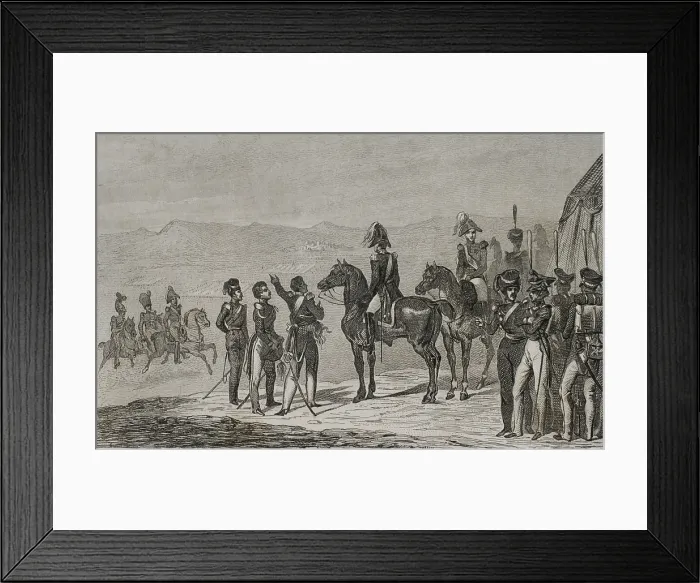 Framed Print : Russian troops on the field at Schoumla (Schumla), Bulgaria, 1839. Creator: Augustin Francois Lemaitre Framed Print : Russian troops on the field at Schoumla (Schumla), Bulgaria, 1839. Creator: Augustin Francois Lemaitre